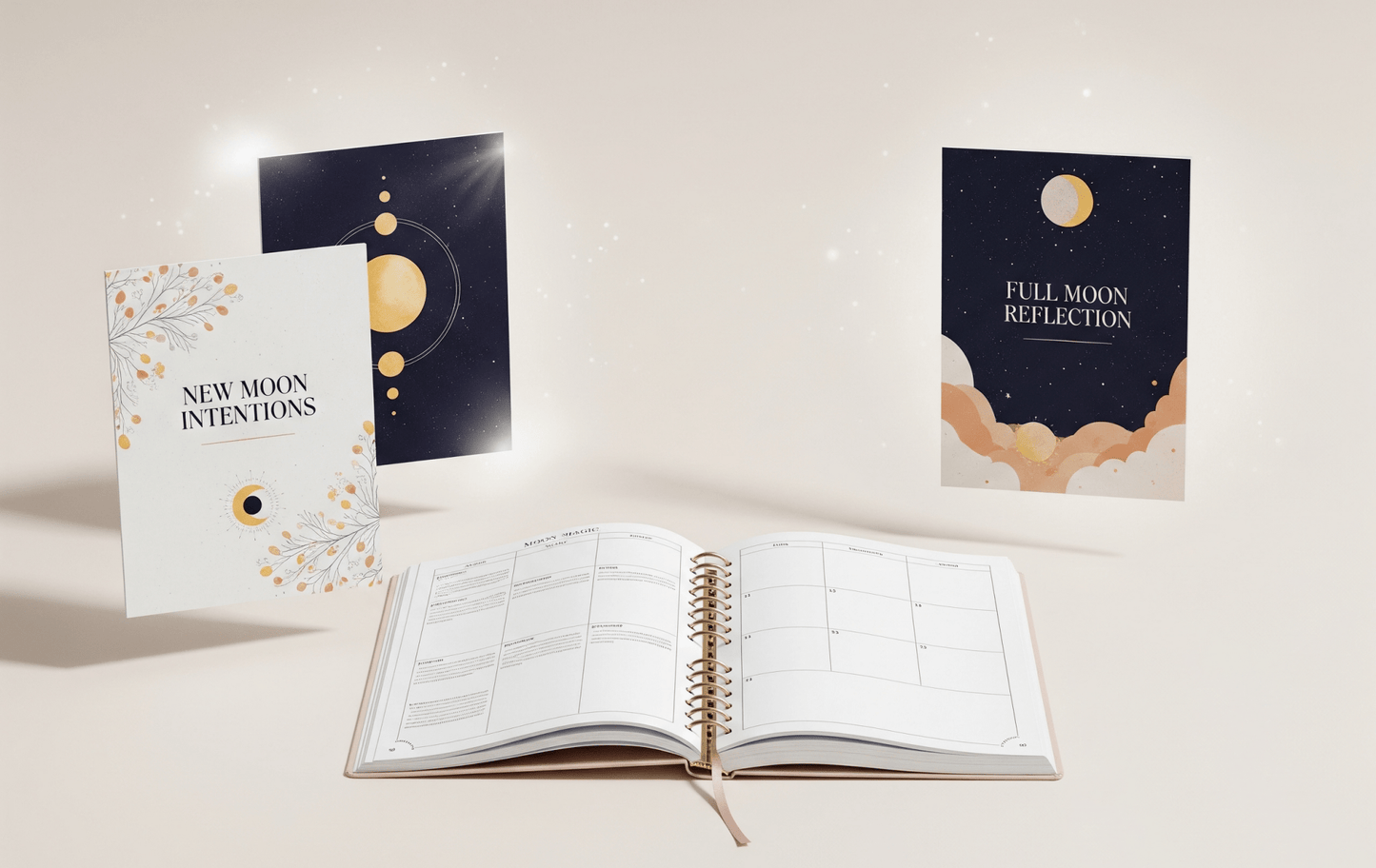 Moon Magic Self - Care Digital Planner: Align with Lunar Cycles for Intentions & Growth - Sacred Willow